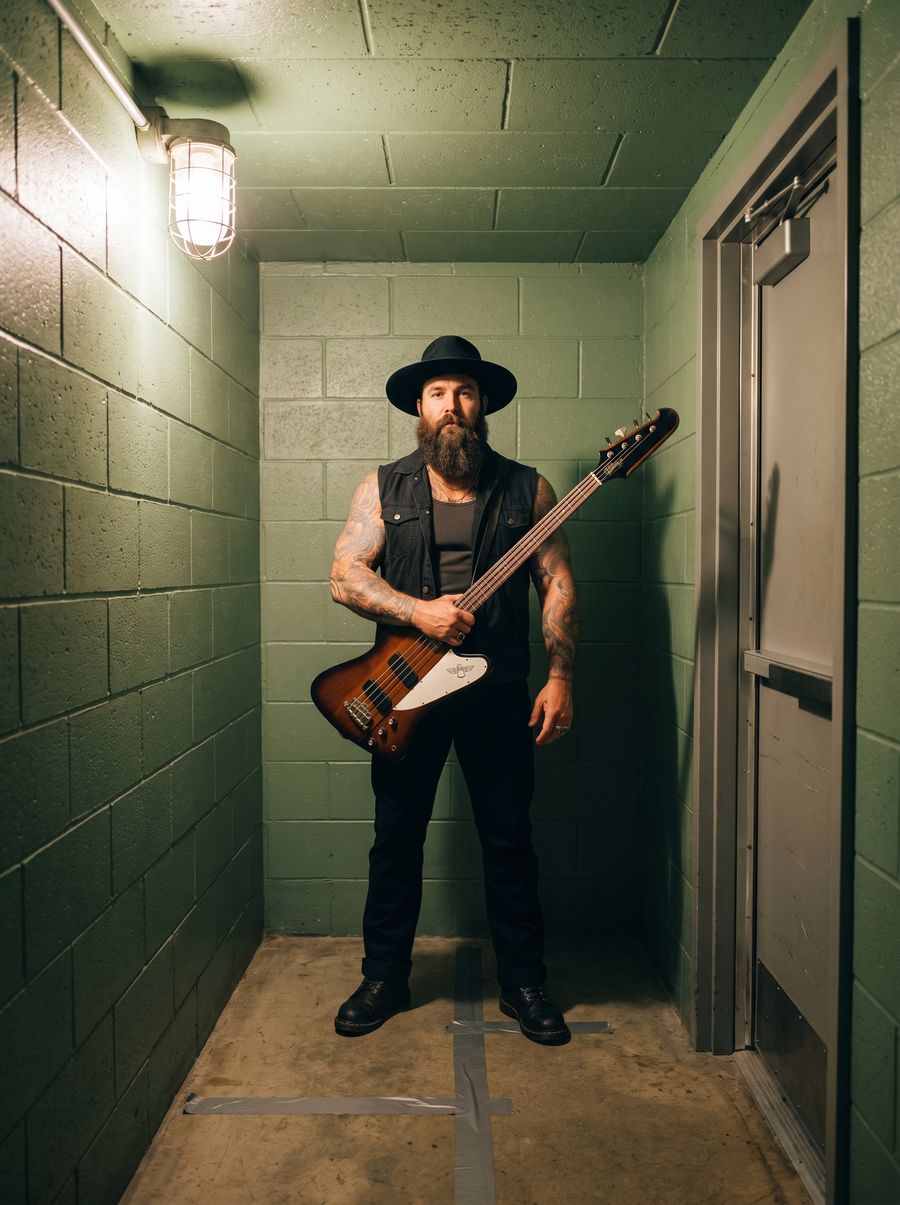 Amos Ledbetter. Bass, and the ceiling.