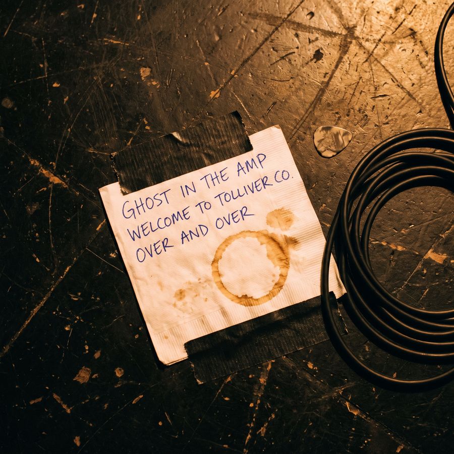 Found this stuck to the stage after last night.
