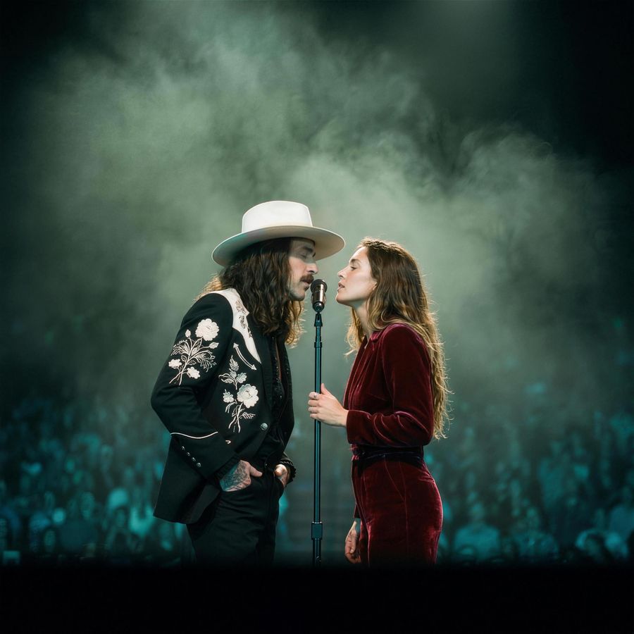 Ellis and Mari. One microphone, two voices.