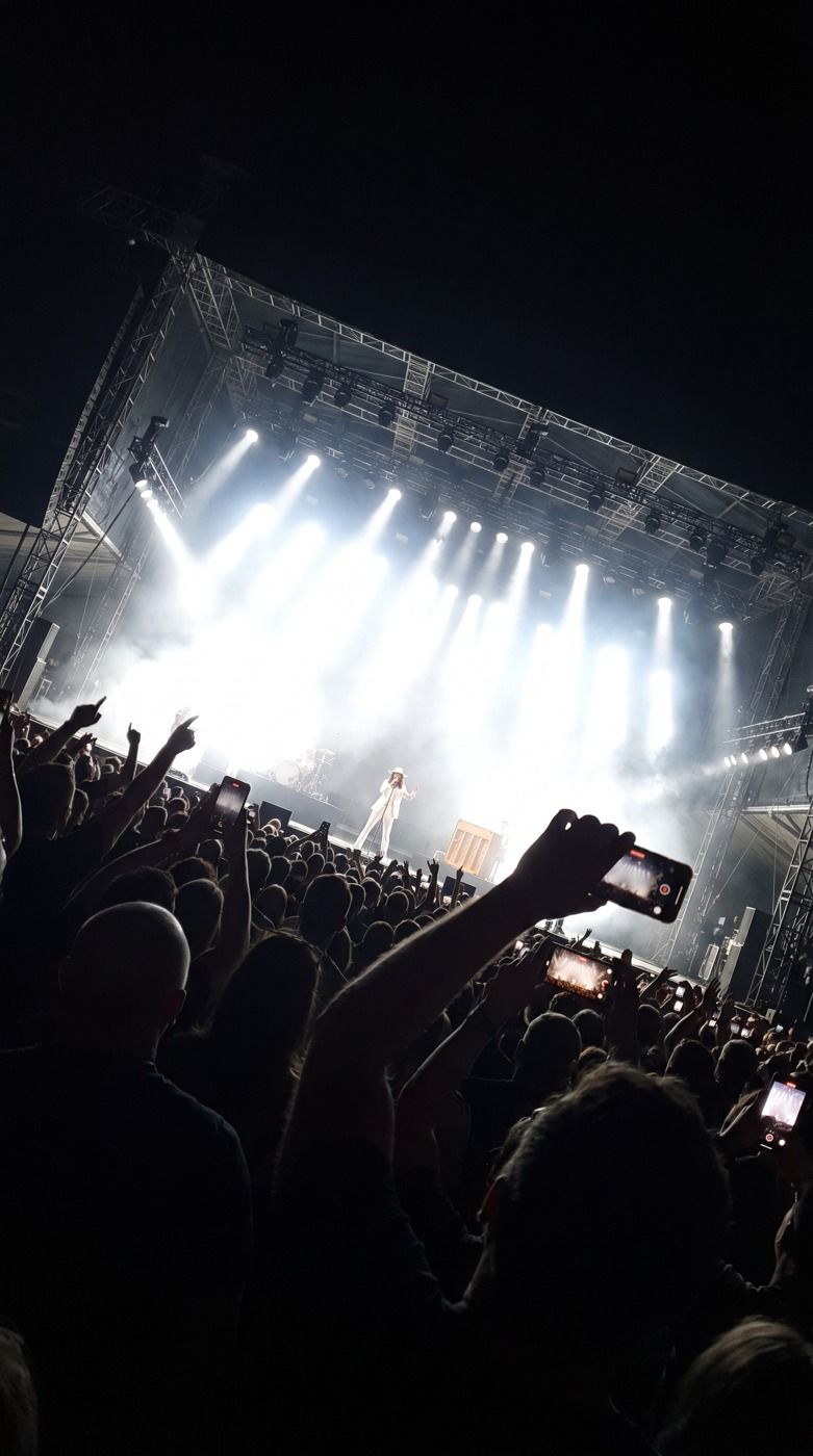 Row four, phone out, sound too loud.